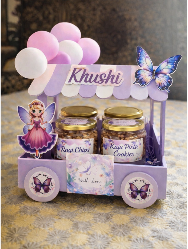 Enchanting Lavender Fairy Cart Return Gift